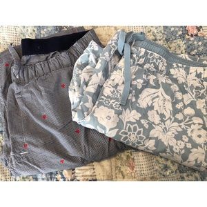 Two pairs GAP pj bottoms.
